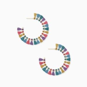 Kendra Scott Evie Gold Hoop Earrings in Multi Mix